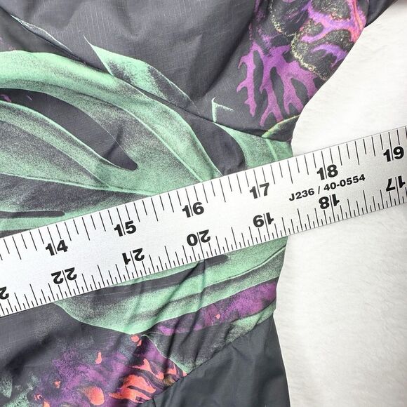 Nike Kids Raincoat - Black with Green and Purple Accents - Picture 8 of 9